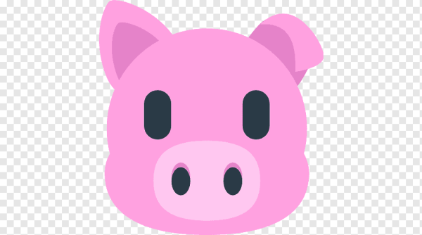 Эмодзи свинья