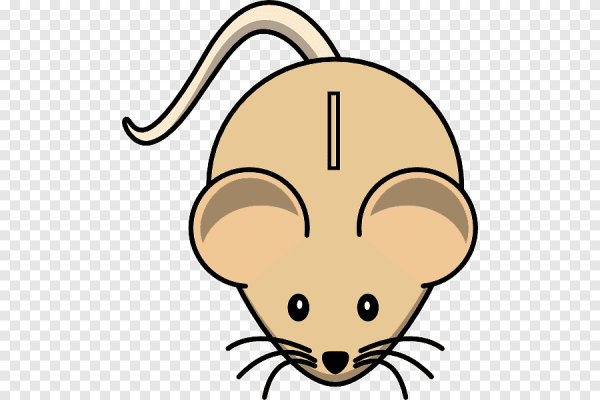 Стилизованная мультяшная мышь