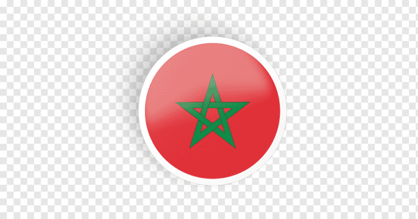 Флаг Марокко круглый