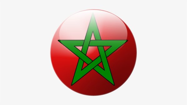 Флаг Марокко круглый