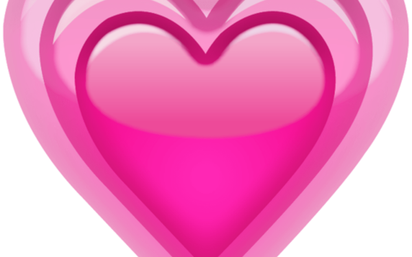 Розовое сердечко эмодзи