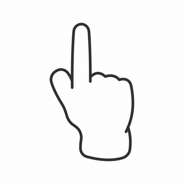 Указательный палец вправо