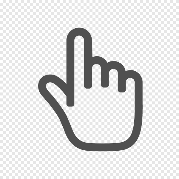 Указательный палец без фона