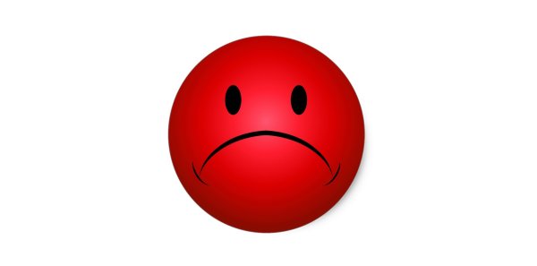 Фиолетовый грустный смайлик