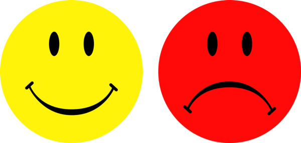 Красный Смайл с улыбкой на прозрачном фоне