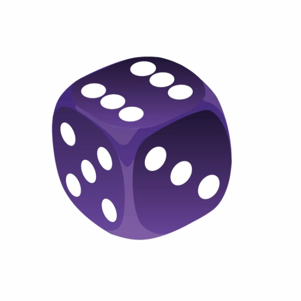 Кубик игральный белый