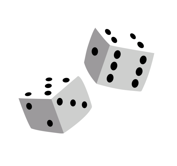 Игральные кубики без фона