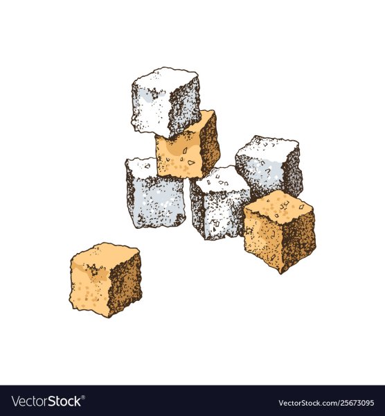 Кубики сахара вектор