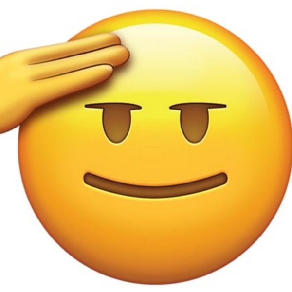 ЭМОДЖИ отдает честь