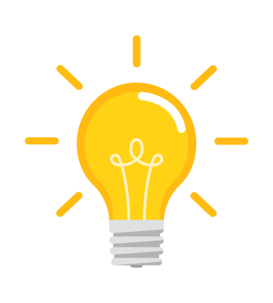 Лампочка идея Смайл