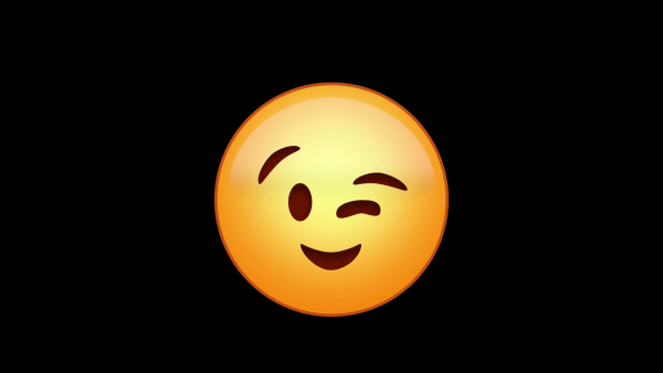 Подмигивающий смайлик айфон
