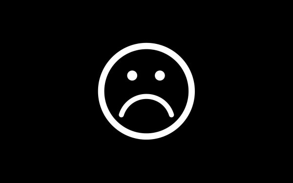 Смайл на черном фоне