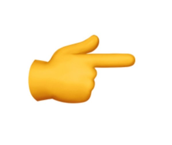 Эмодзи палец вправо