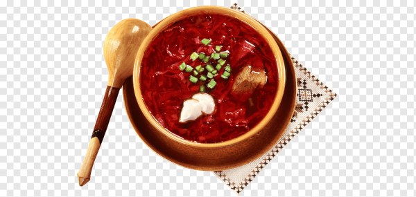 Борщ на белом фоне