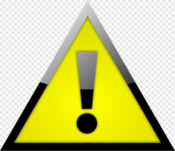 Восклицательный знак в желтом треугольнике
