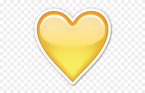 ЭМОДЖИ желтое сердечко