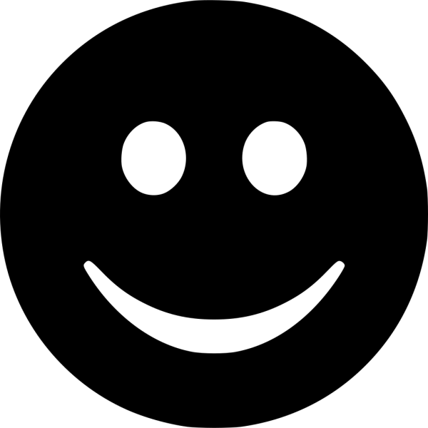 Черный смайлик