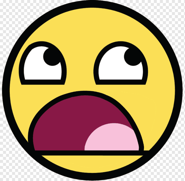 Улыбающийся смайлик на прозрачном фоне