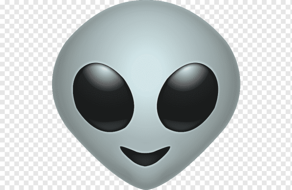 Весёлый смайлик на чёрном фоне