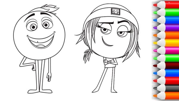 Раскраска ЭМОДЖИ