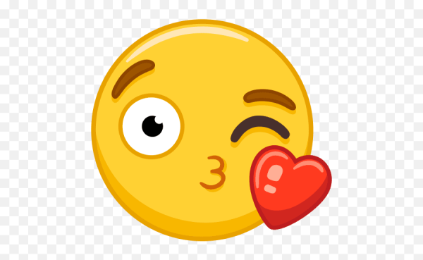 Смайл поцелуй отпечаток