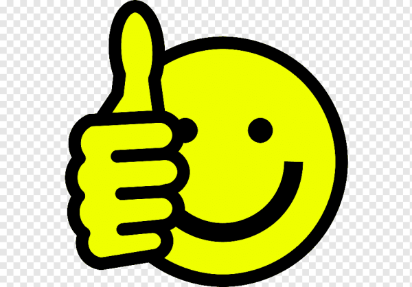 Смайлик с большим пальцем вверх