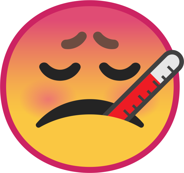 Смайлик болеет