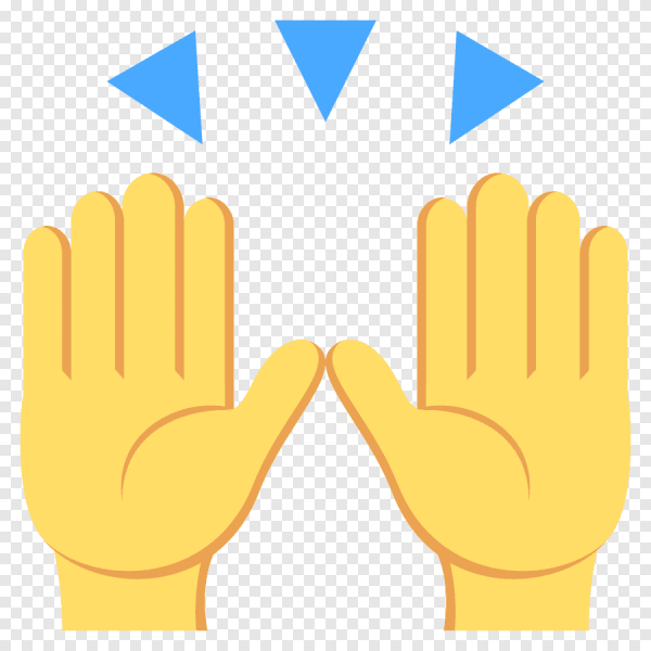 Смайлик две ладони вместе