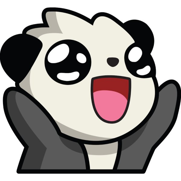 Панда без фона