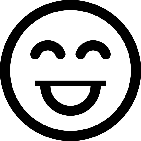 Смайлики монохромные