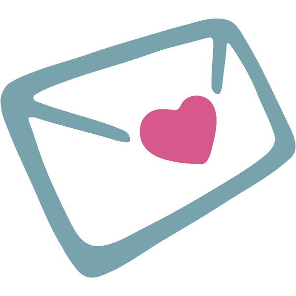 Письмо с сердечком смайлик