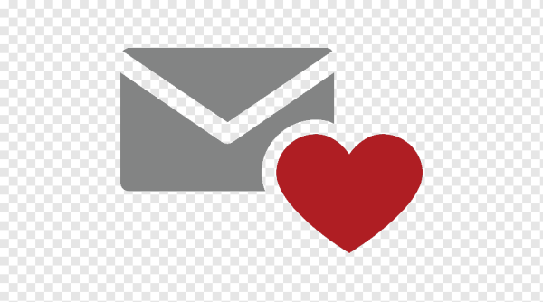 Конверт с сердечком смайлик