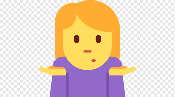 Смайлик пожимающий плечами