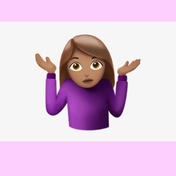 Смайлик пожимание плечами