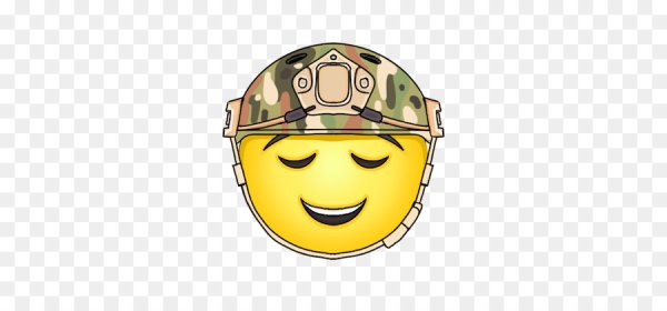 Смайлик в военной каске