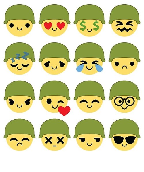 Наклейки солдаты