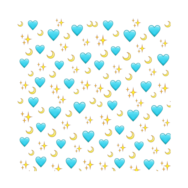 Голубое сердечко на белом фоне