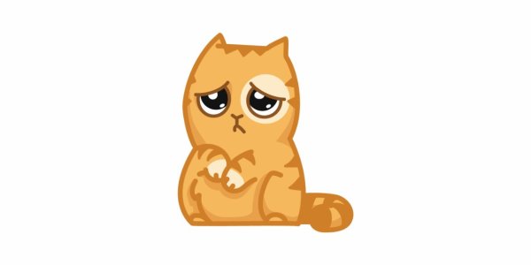 Эмодзи влюбленный кот