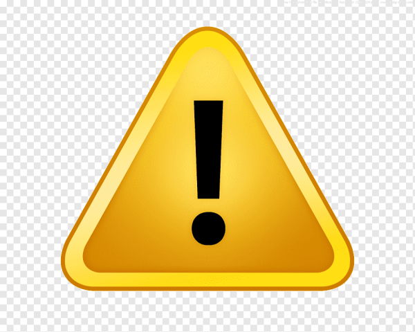 Желтый треугольник с восклицательным знаком
