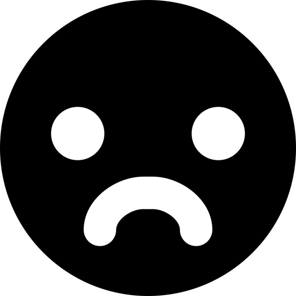 Грустный смайлик страшный