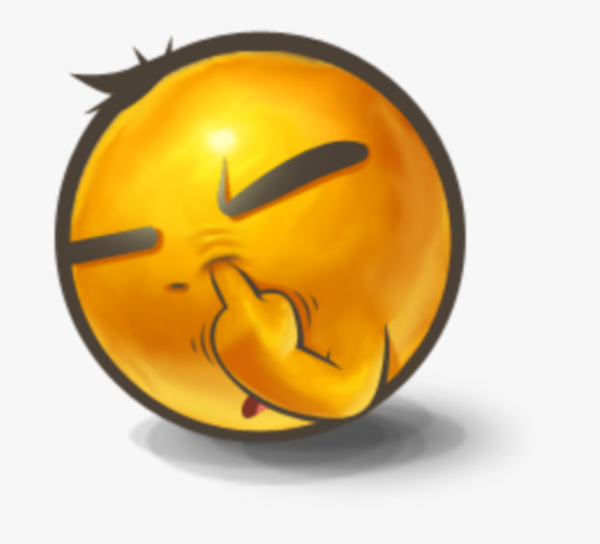 Смайл ковыряет в носу