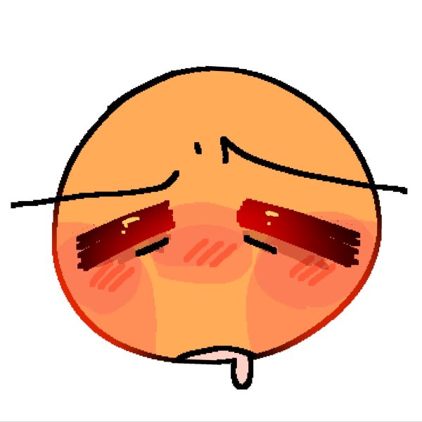 Смущающийся стикер