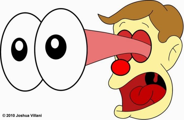 Удивленный глаза мультяшные