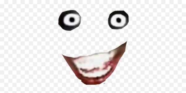 Страшное лицо на прозрачном фоне