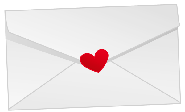 Конверт с сердечками раскраска