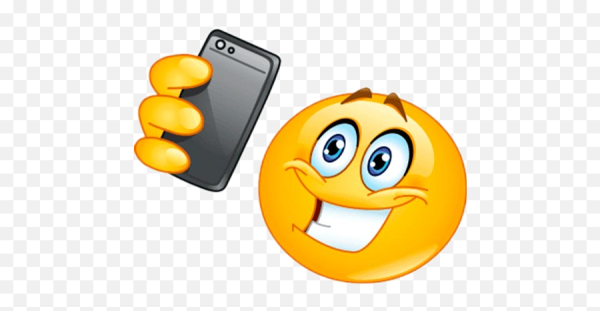 Смайлик с мобильником