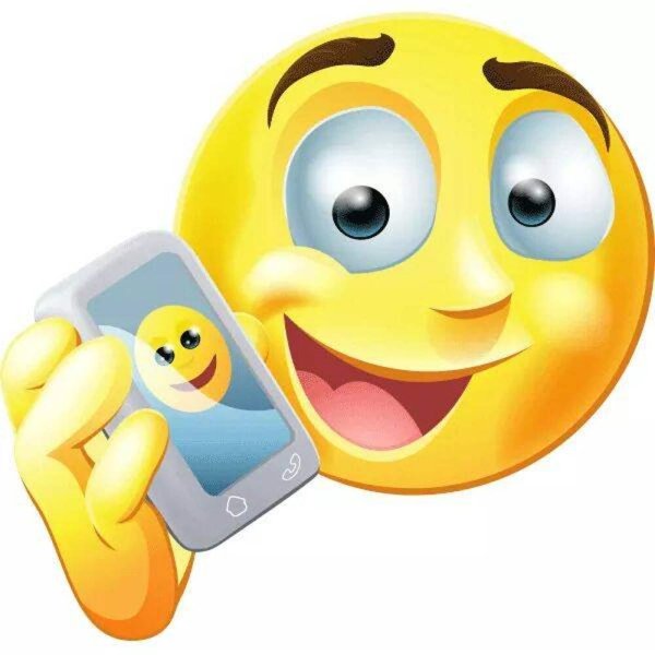 Селфи Смайл на прозрачном фоне