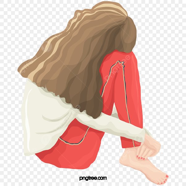 Женщина плачет клипарт