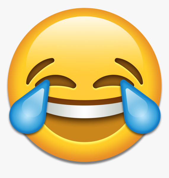 Смеющийся смайлик со слезами