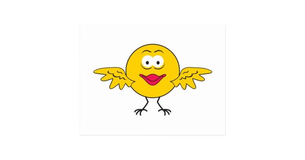 Смайлик птичка